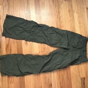 Lulu lemon dance studio pants army green with tie